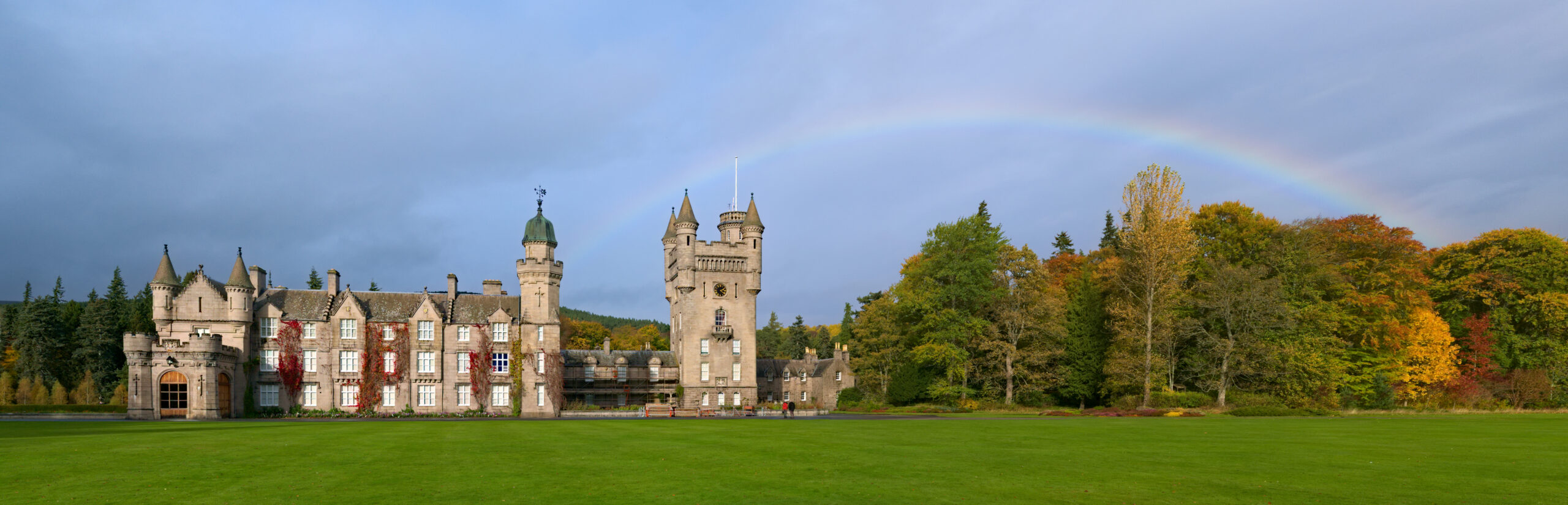 Balmoral Castle in Aberdeenshire, Scotland, where the royal family gathers each summer