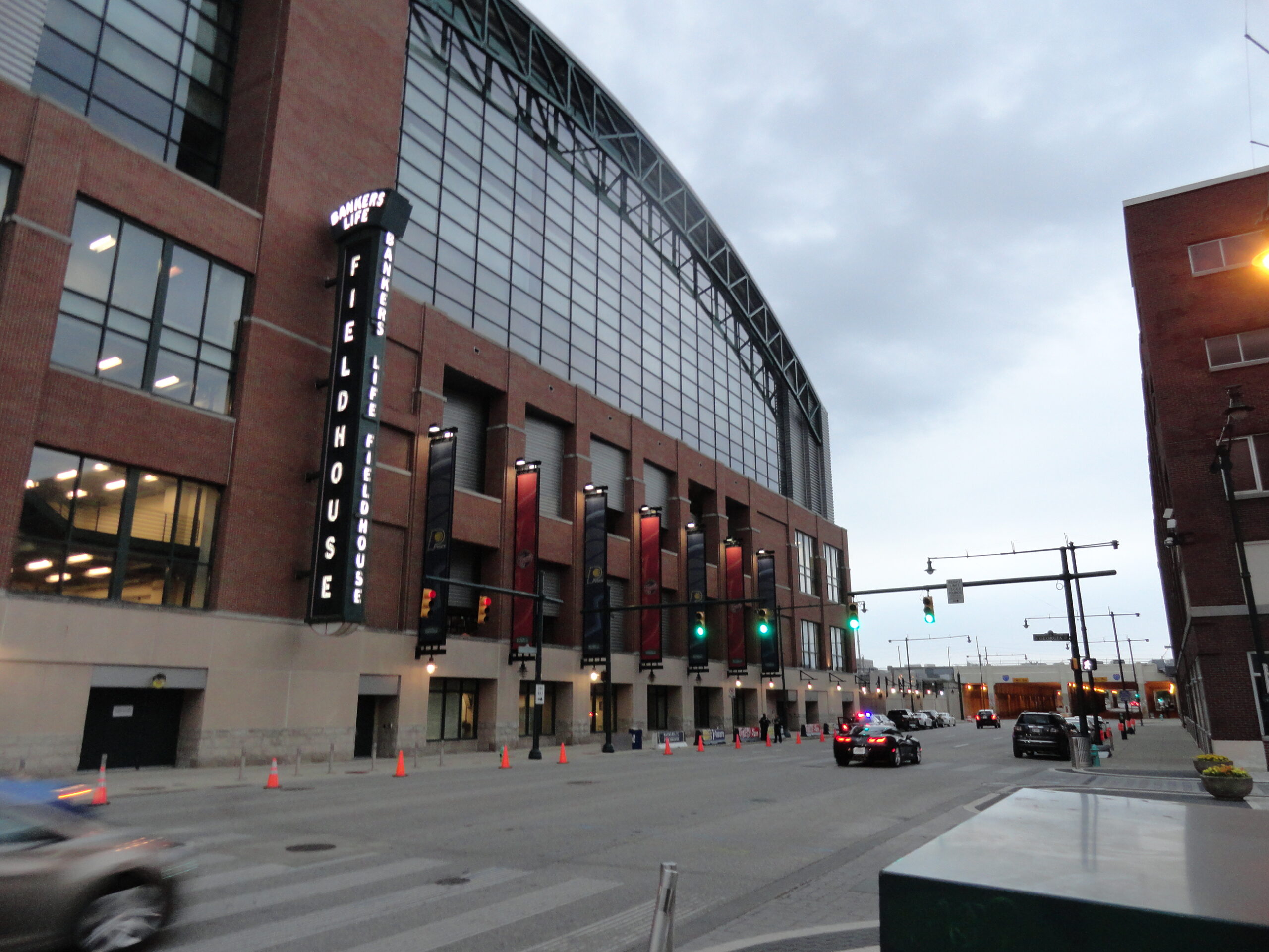 Bankers Life Fieldhouse in Indianapolis — since renamed Gainbridge Fieldhouse, home arena of the Indiana Fever