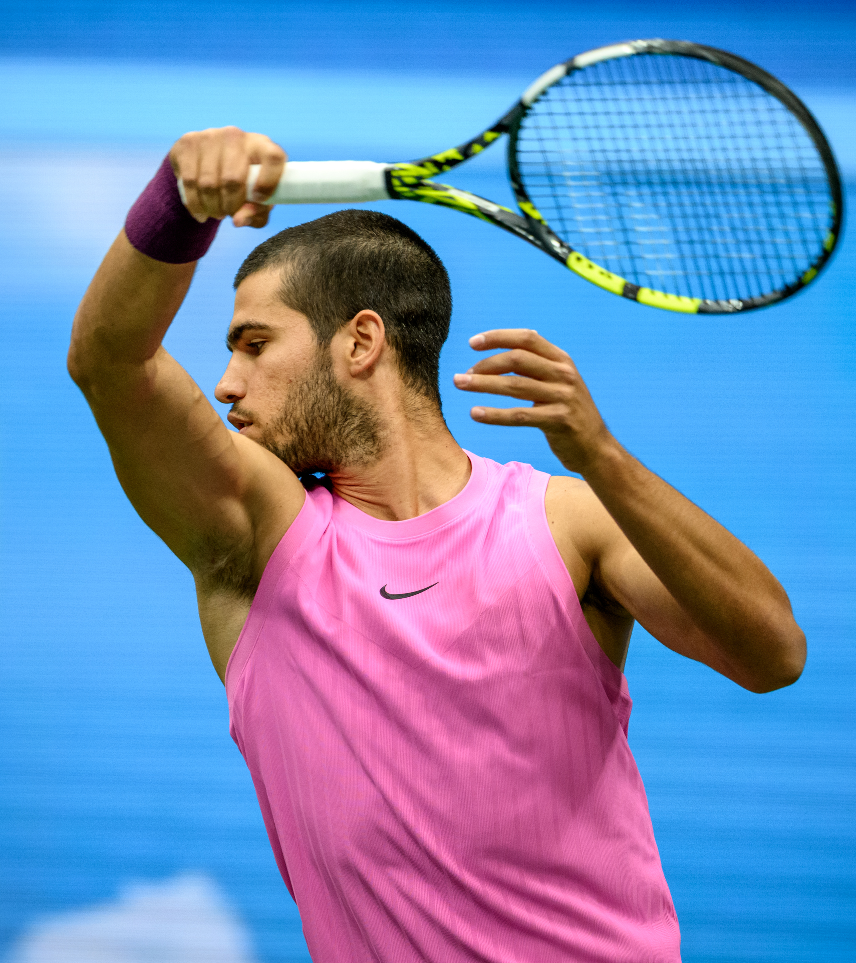 Carlos Alcaraz at the 2025 US Open