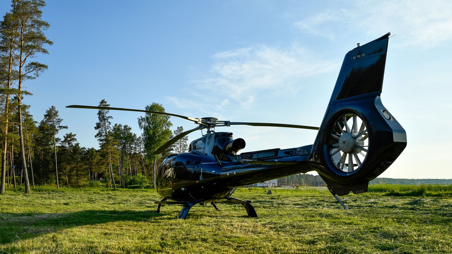 File photo of a Eurocopter/Airbus EC130 helicopter, the same model involved in the crash. Not the aircraft pictured in the crash and not the crash site.