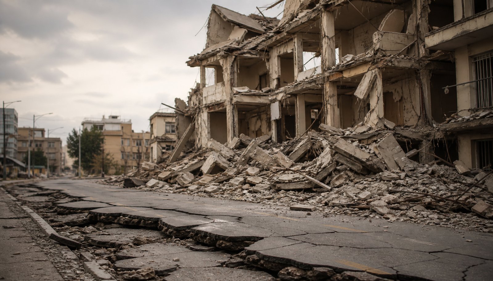 AI-generated illustration: rubble