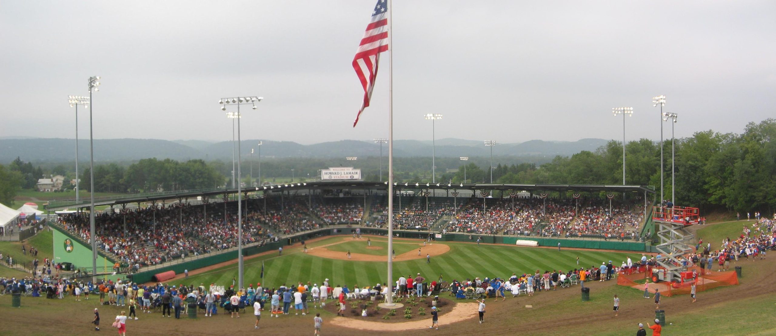 Howard J. Lamade Stadium filled with fans during a Little League World Series game