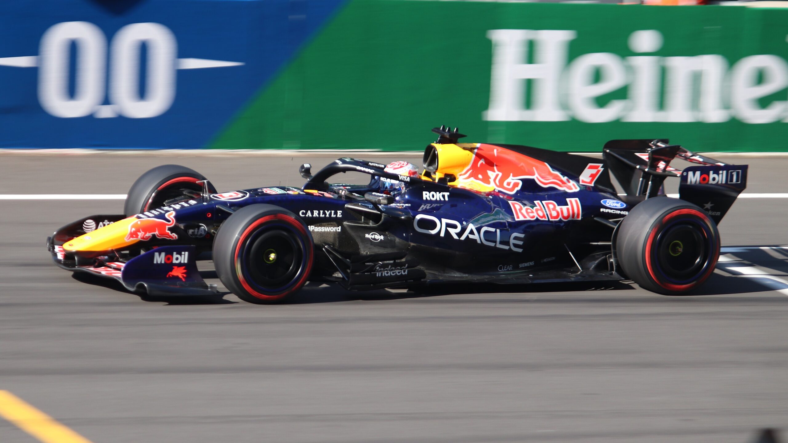Max Verstappen driving for Red Bull Racing at the 2026 Chinese Grand Prix qualifying session.