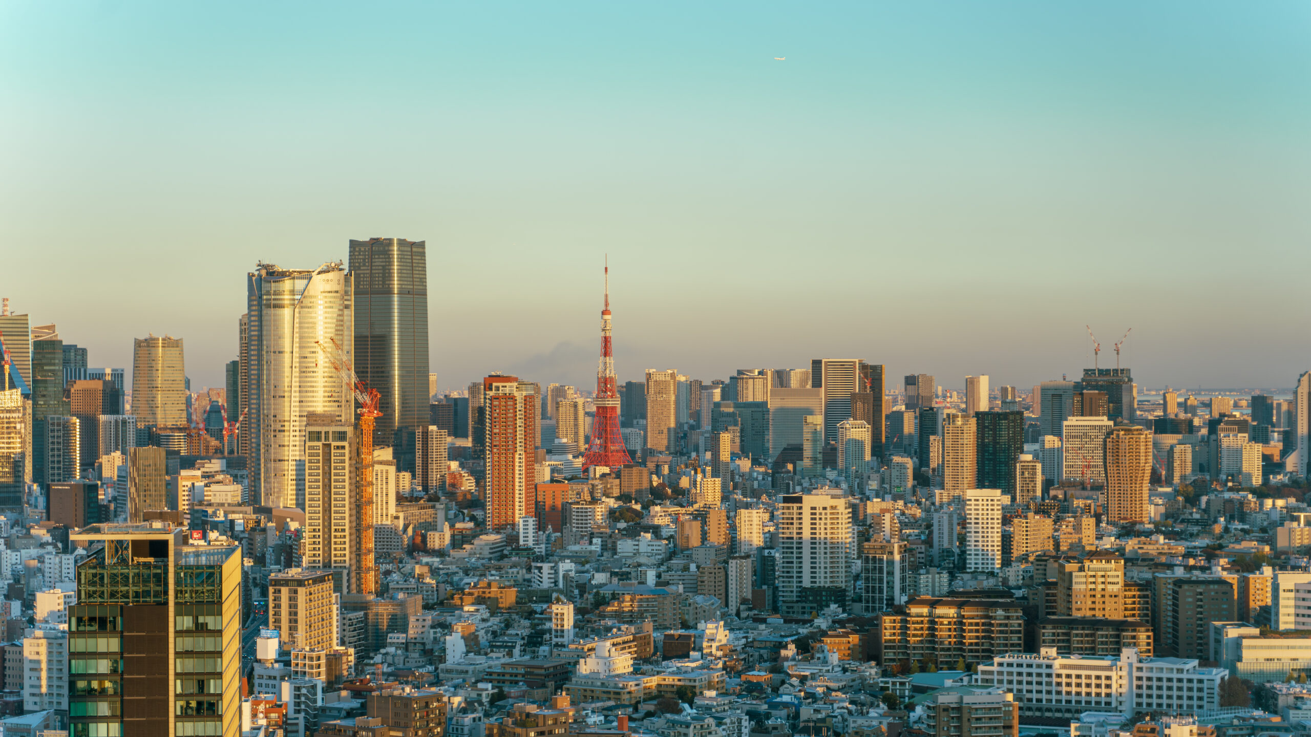 The Tokyo skyline, including Tokyo Tower, in Minato City -- the wider Tokyo area where strong shaking from the Aug 23, 2026 Ibaraki earthquake was felt