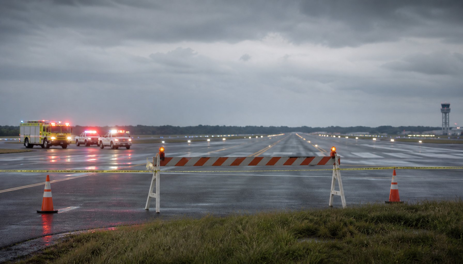 AI-generated illustration: NTSB Flight Data Show Amazon Cargo Jet's Crew Tried, Then Abandoned, a Go-Around Before Fatal Miami Plane Crash