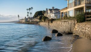 AI-generated illustration: El Niño Will Raise California's Sea Levels About a Foot This Fall — the Bigger Flood Risk Is This Winter's King Tides