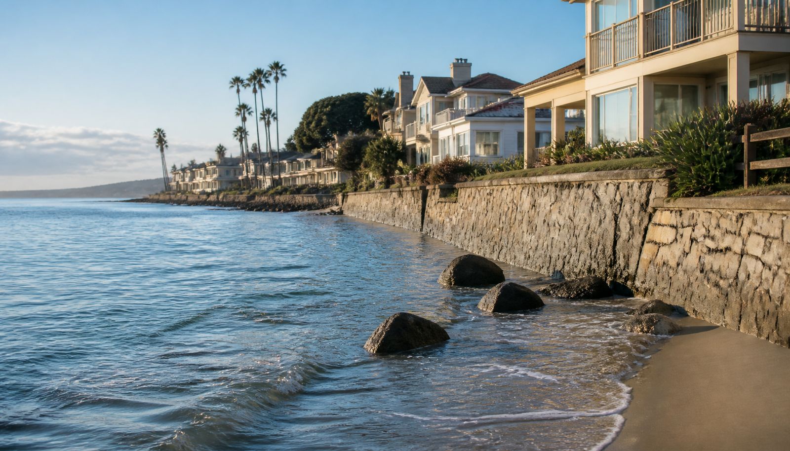 AI-generated illustration: El Niño Will Raise California's Sea Levels About a Foot This Fall — the Bigger Flood Risk Is This Winter's King Tides
