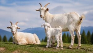 AI-generated illustration: goat, goats and baby goat